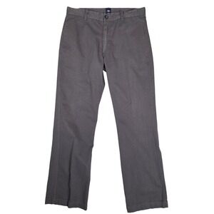GAP Straight Taper Flat Front Chino Pants 30x30 Mens Striped Casual
